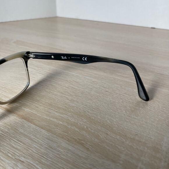 Ray-Ban RB5279 5540 Eyeglasses READ Gray Horn Fade Square Frames Only 53-18-145 - Picture 7 of 11